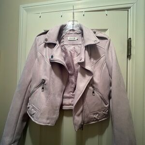 Molly Bracken Light Purple Suede Jacket